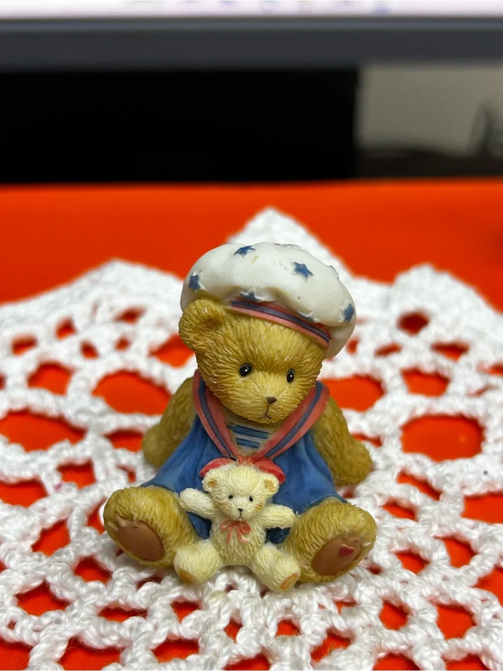 Cherished Teddies set of 2 mini bears 1-1/2” tall